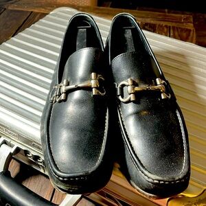 Men’s dress loafers, black, Ferragamo